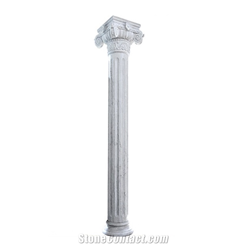 Decorative Green Marble Stone Roman Column Pillar