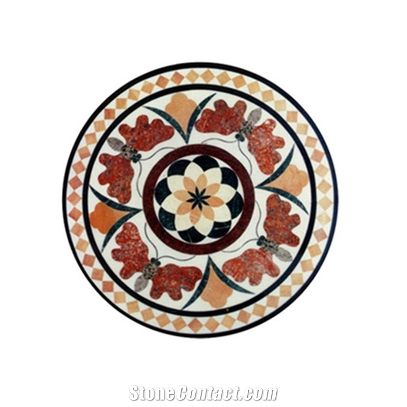 Factory Produce Customized Waterjet Marble Medallion