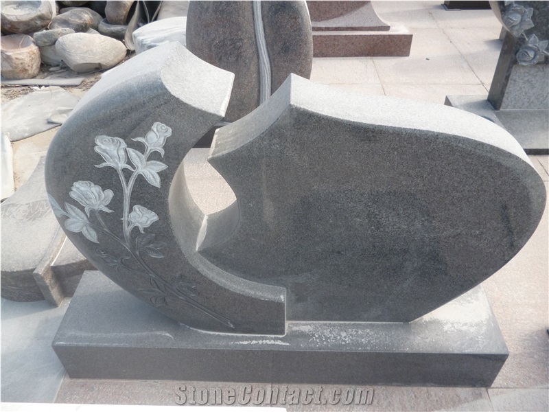 Granite Upright Single Standard Top Headstone Monument