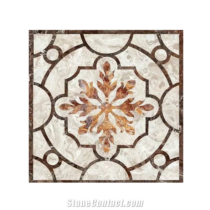 Home Decoration Marble Waterjet Cheap Marble Medallions