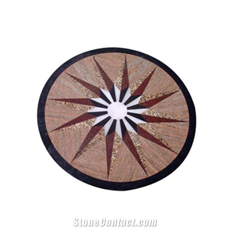 Luxury House Decor Floor Pattern Tiles Marble Medallion