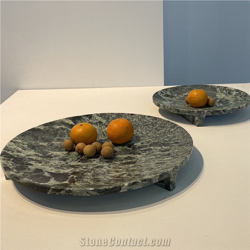 Natural White Marble Fruit Plate Home Decor Products