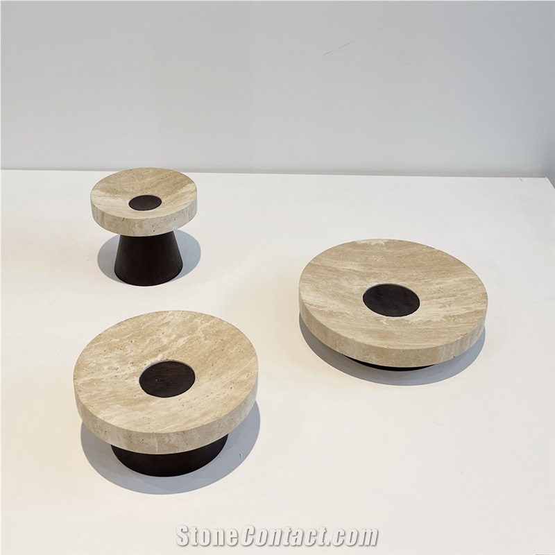 OEM Design Natural Marble Stone Fluted Bowl  Key Bowls