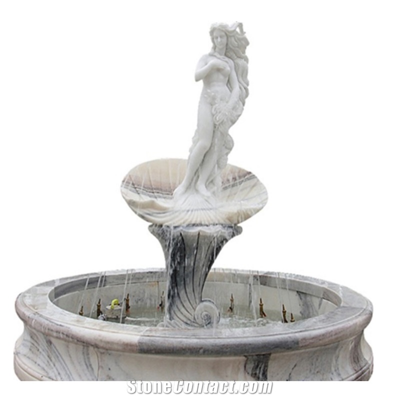 Outdoor Garden Marble Sculpture Fountain & Feature