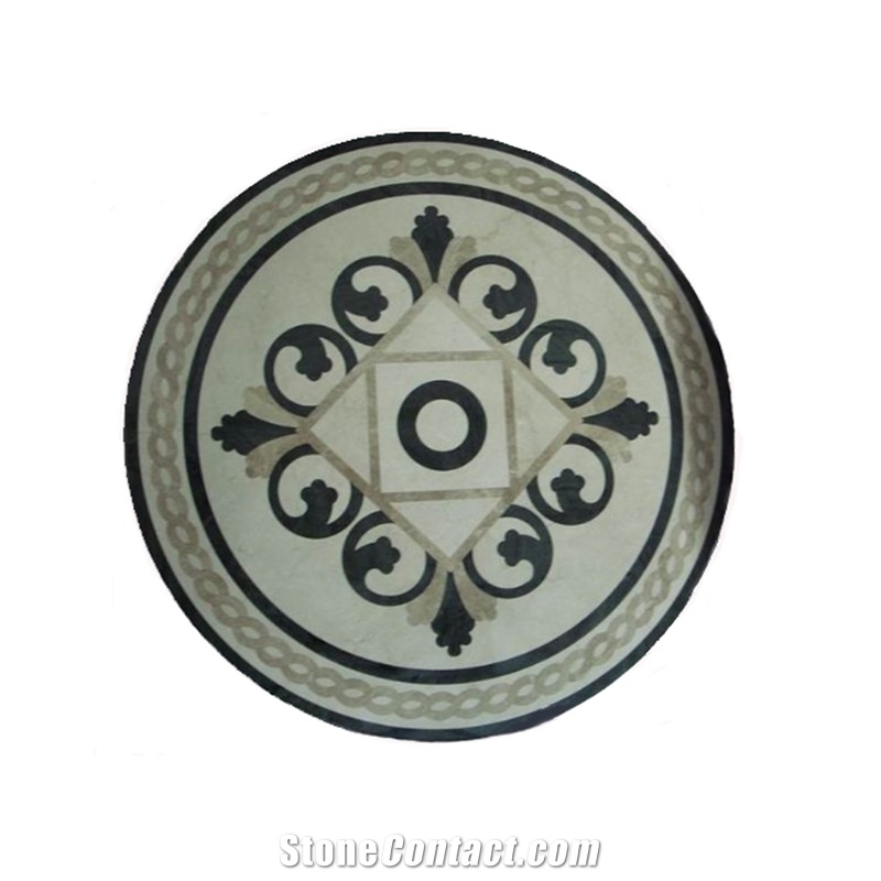 Waterjet Cutting Medallions Tile Stone Flooring Products