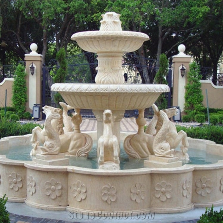 White Horse Garden Fountains Water Fountain Outdoor