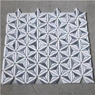White Marble Classico 3D Model Backsplash Mosaic Tiles