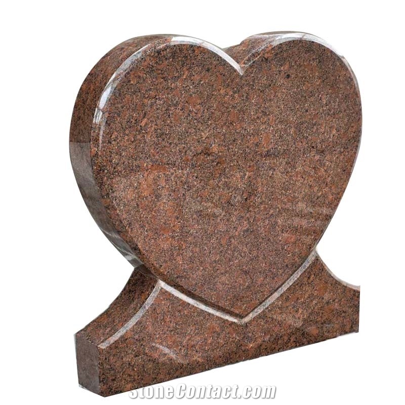 Wholesale Black Granite   Angel Heart  Tombstone
