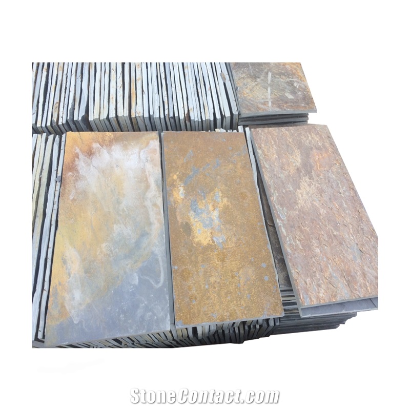 Wholesale Outdoor Natural Rusty Slate Stone Wall Tiles