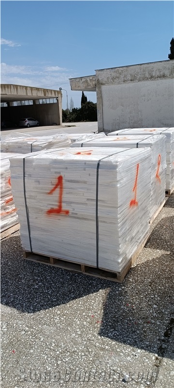 Pallets Of Thassos Marble Tiles