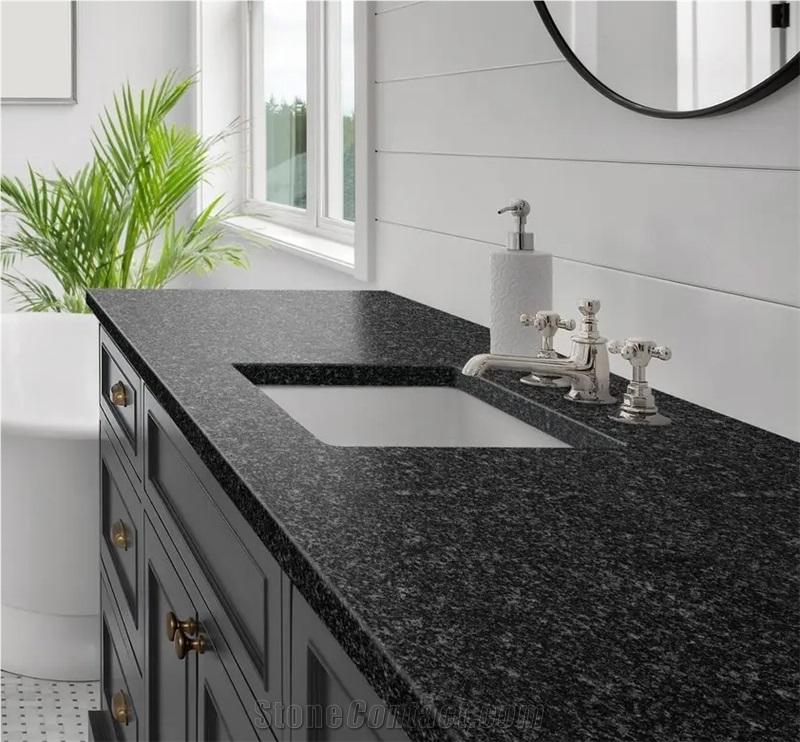 Nari Black Granite Bathroom Countertop