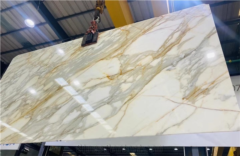 Luxury Marble Calacatta Gold Marble Slabs Bookmatched Slabs