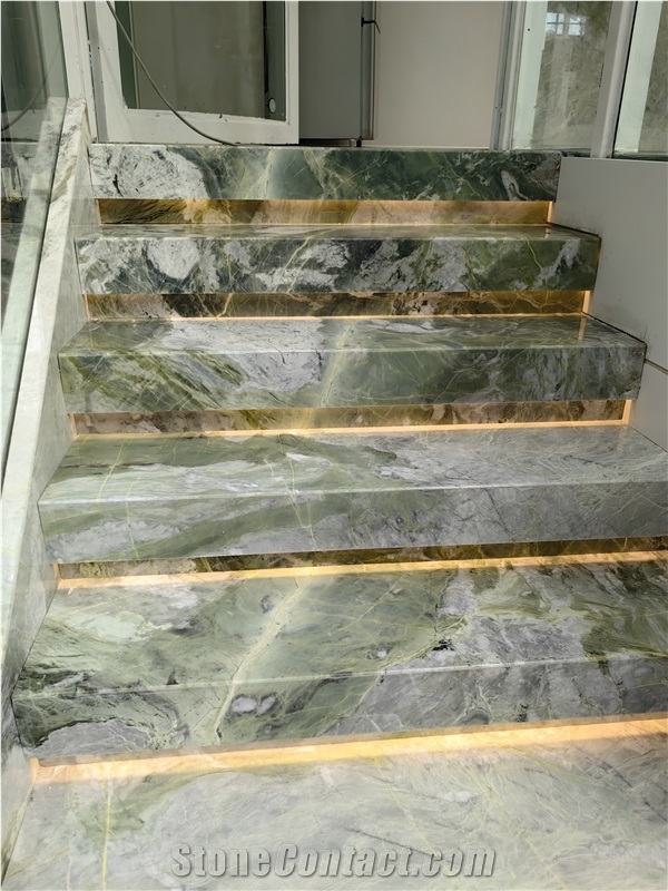 Chinese Calacatta Verde Emerald Marble Luxury Wall Tiles