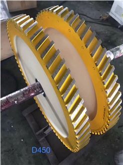 D400mm Silence Sintered Flat Wheels For Granite Groving