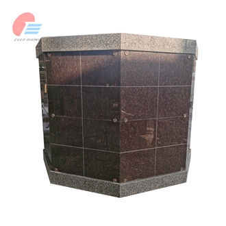 EC-6410 64 Niche Stin Grey Granite Octagonal Columbarium