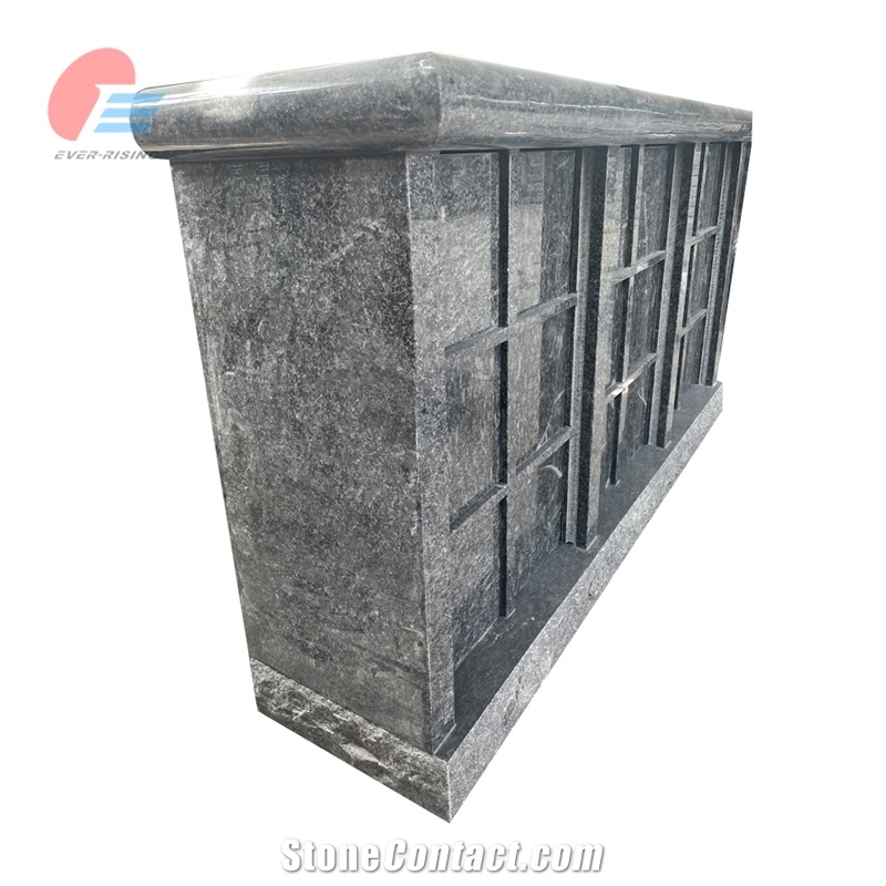 Steel Grey Granite 18 Niche Single Sided Columbarium