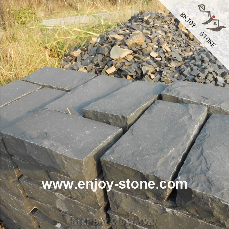 Black Basalt All Sides Split Paving Stone