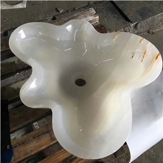 White Onyx Art Design Sinks