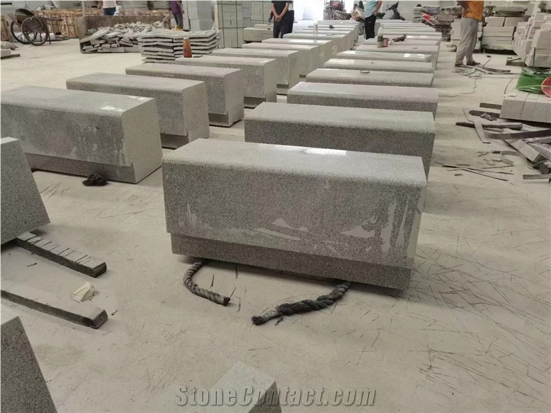 China New G603 Granite White Flamed  Kerbstone