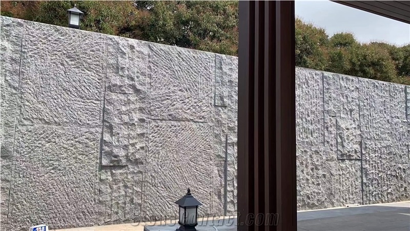 China New G654 Granite Split Waterjet  Wall Tiles