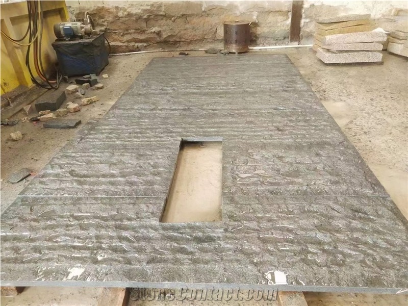 China New G654 Granite Split Waterjet  Wall Tiles