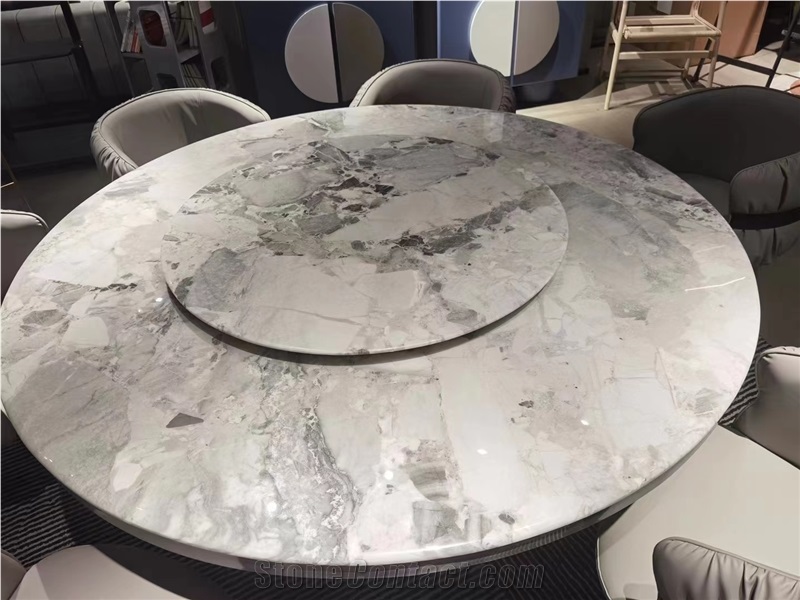 China Panda Grey Marble Polished Marble Bathroom Countertop