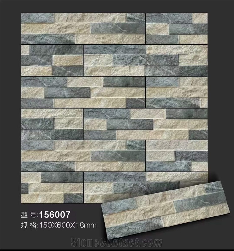 Multicolor Granite Split Cultural Stone Wall Cladding Panels