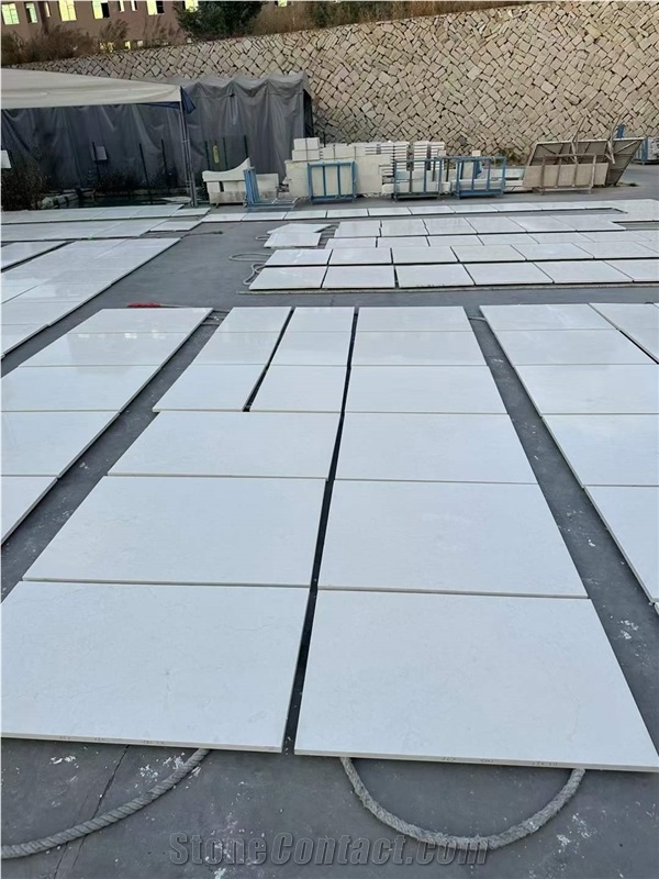 Turkey Sandy White Limestone Beige Polished Wall Tiles