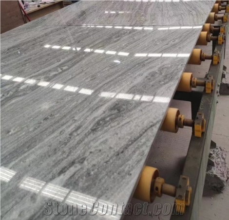 Brazil Silver Shadow Marble Slabs Polished Floor Wall