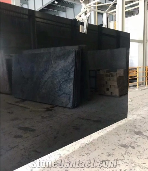 High Polished Shanxi Black Granite Slabs