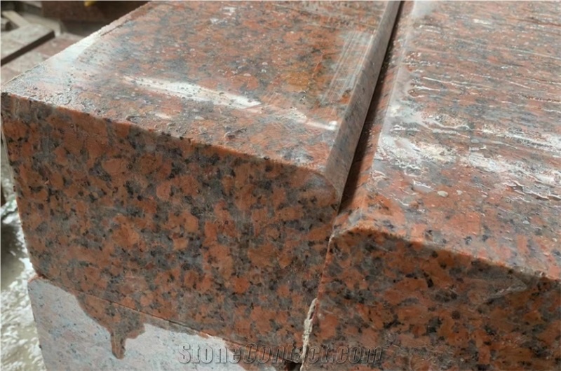 Maple Leaf Red Granite Slabs Polished Floor