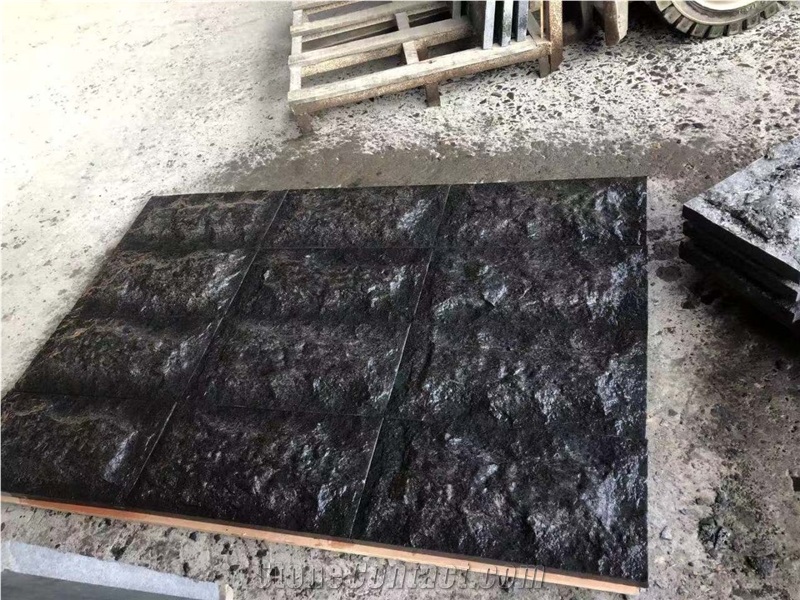 Chinese Black Basalt G684 Mushroomed Stone Cladding