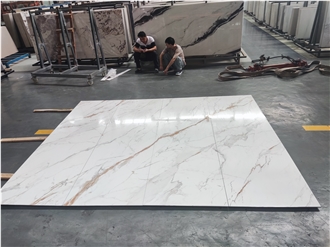 Artificial Calacatta Gold Sintered Stone Slabs