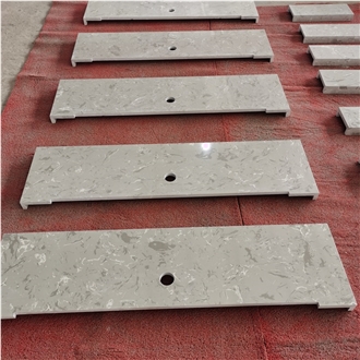 Grey Artifical Marble Stone Vanity Bath Tops