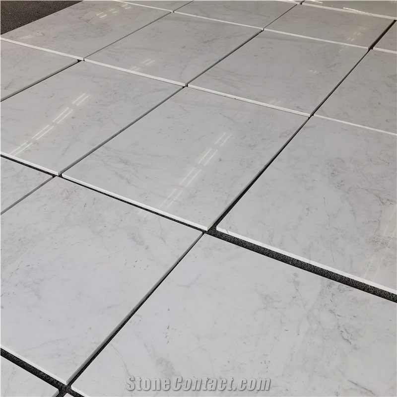 Few Veins Volakas White Marble Wall Tiles