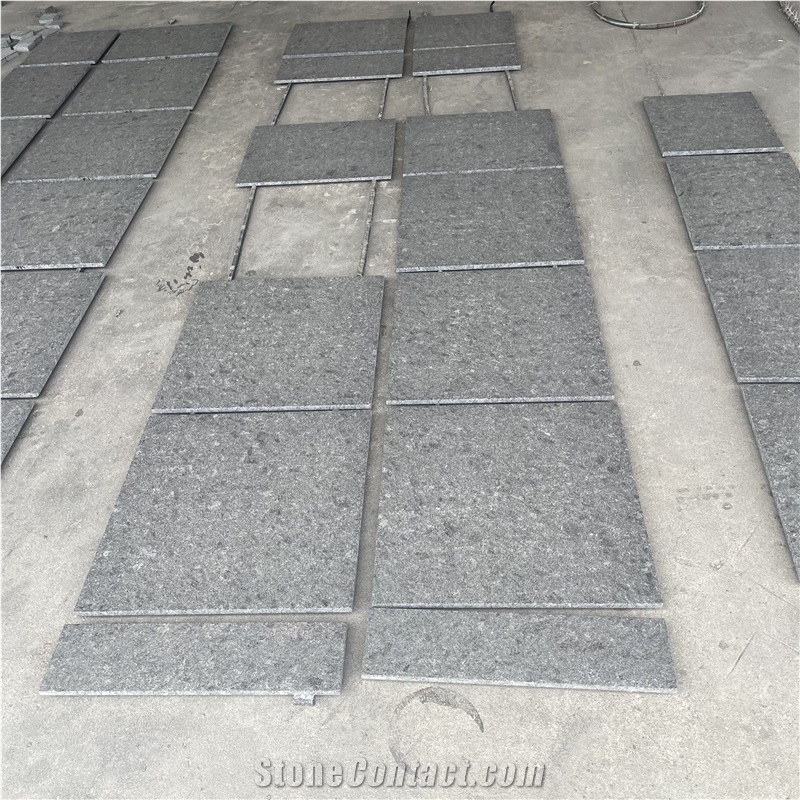 Iron Grey Granite Flamed Surface Tiles