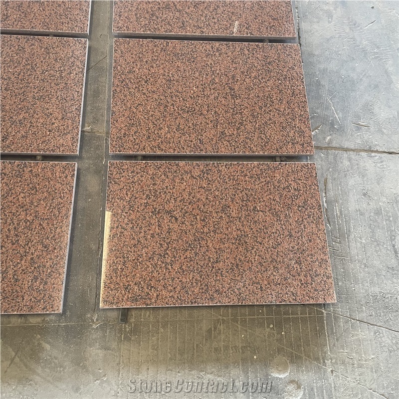 Red Granite Floor Tiles Polished Finish
