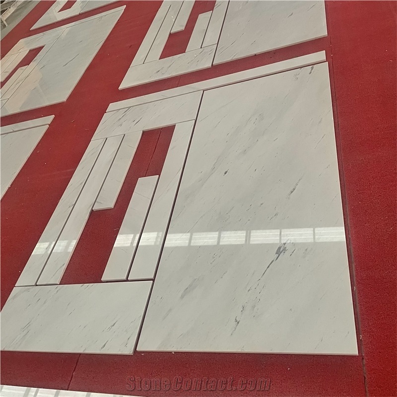 Sivec White Marble Floor Bold Patterns & Colors Interior