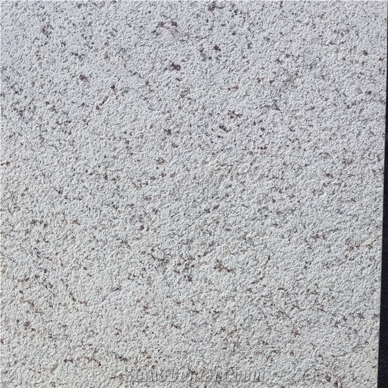 White Rose Granite Bush-Hammered Floor Tile