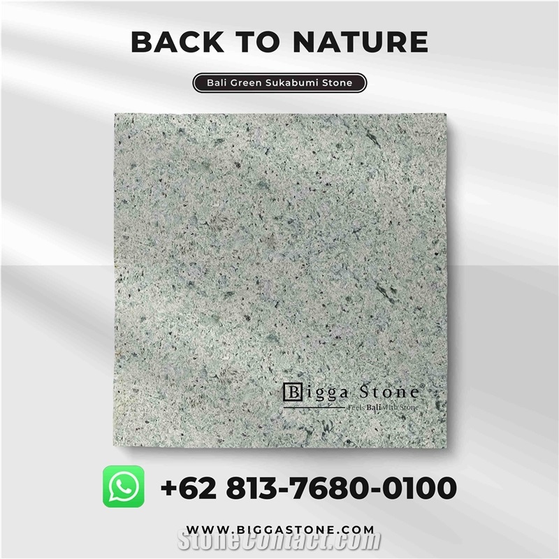 Bali Sukabumi Green Stone Swimming Pool Tiles