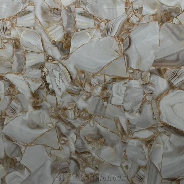 White Agate Sintered Stone 