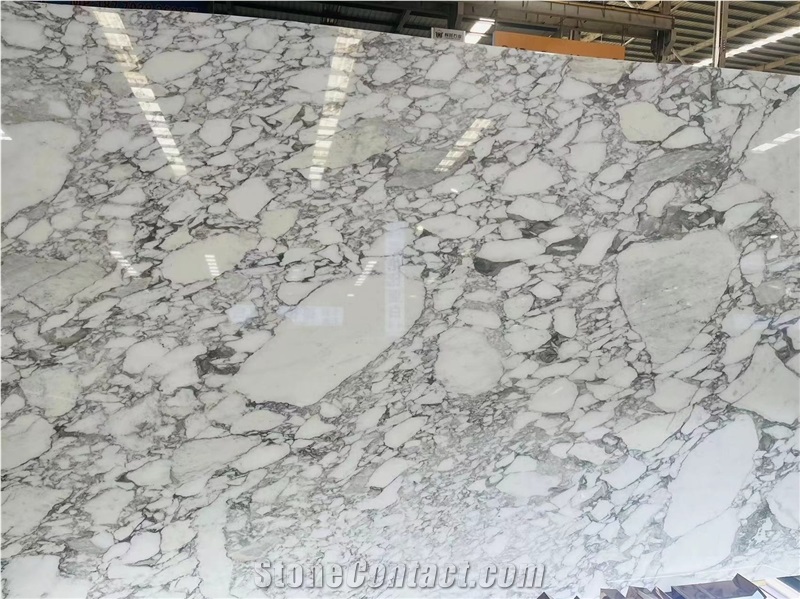 Arabescato White Marble Stone For Bathroom Tiles