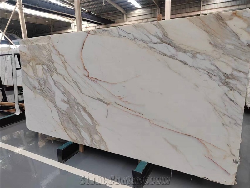 Calacatta Gold Marble Slab Stone For Wall Tiles