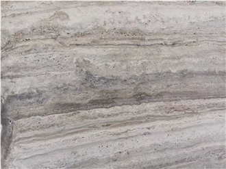 Silver Travertine Slabs - Vein-Cut