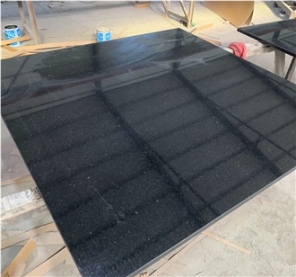 Polished Shanxi Black Granite Hearth For Modern Fireplace