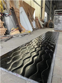 Indian Shining Black Galaxy Wave Surface  Slabs
