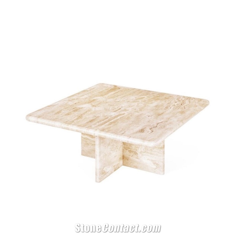 Modern Stone Travertine Natural Marble Coffee Table Tops