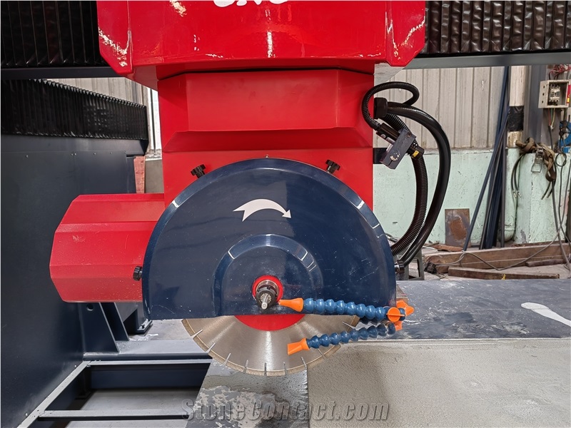 CNC 5 Axis Stone Cutting And Milling Machine Bridge Saw For Marble