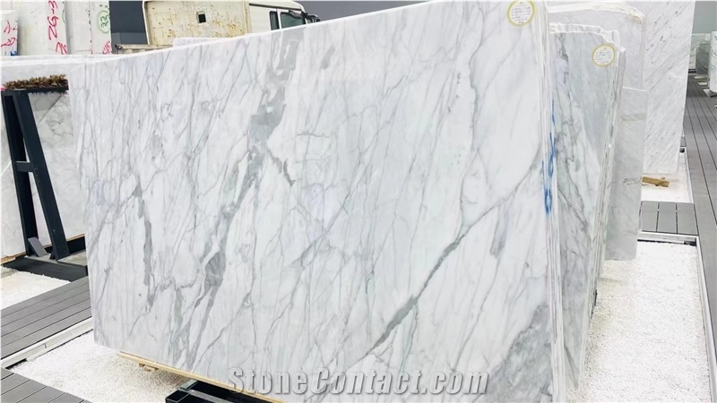 Calacatta Michelangelo Marble Slabs Bianco Statuario White