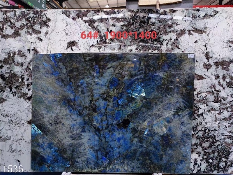 Emerald Blue Granite Slabs Azul Aurora Galactic  Stone Tile
